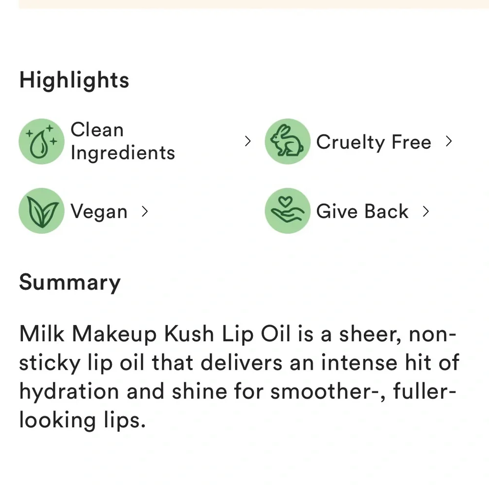 Milk Makeup Kush Lip Oil- Orange Crush